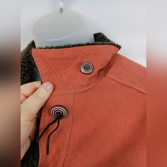 ADVENTURA Winter Light Pink Wool XS Jacket Sherpa Lining Chore Barn Country - Picture 6 of 12